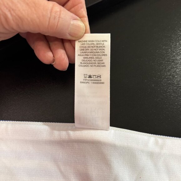 TIME & TRU Mid-Rise‎ Swimsuit Bottoms 3X (24W-26W) Blue Stripe Strappy Sides NEW - Picture 7 of 10